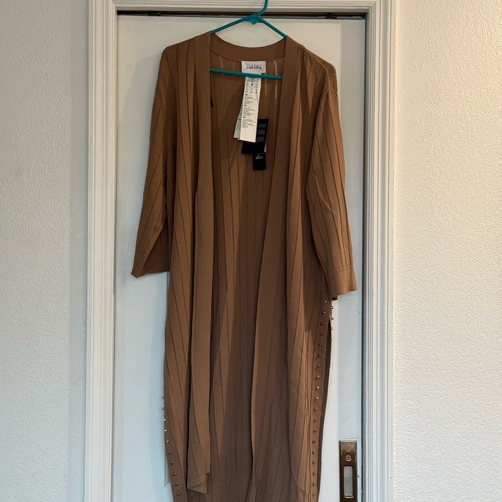 Joseph Ribkoff Tan Sleeveless Tunic